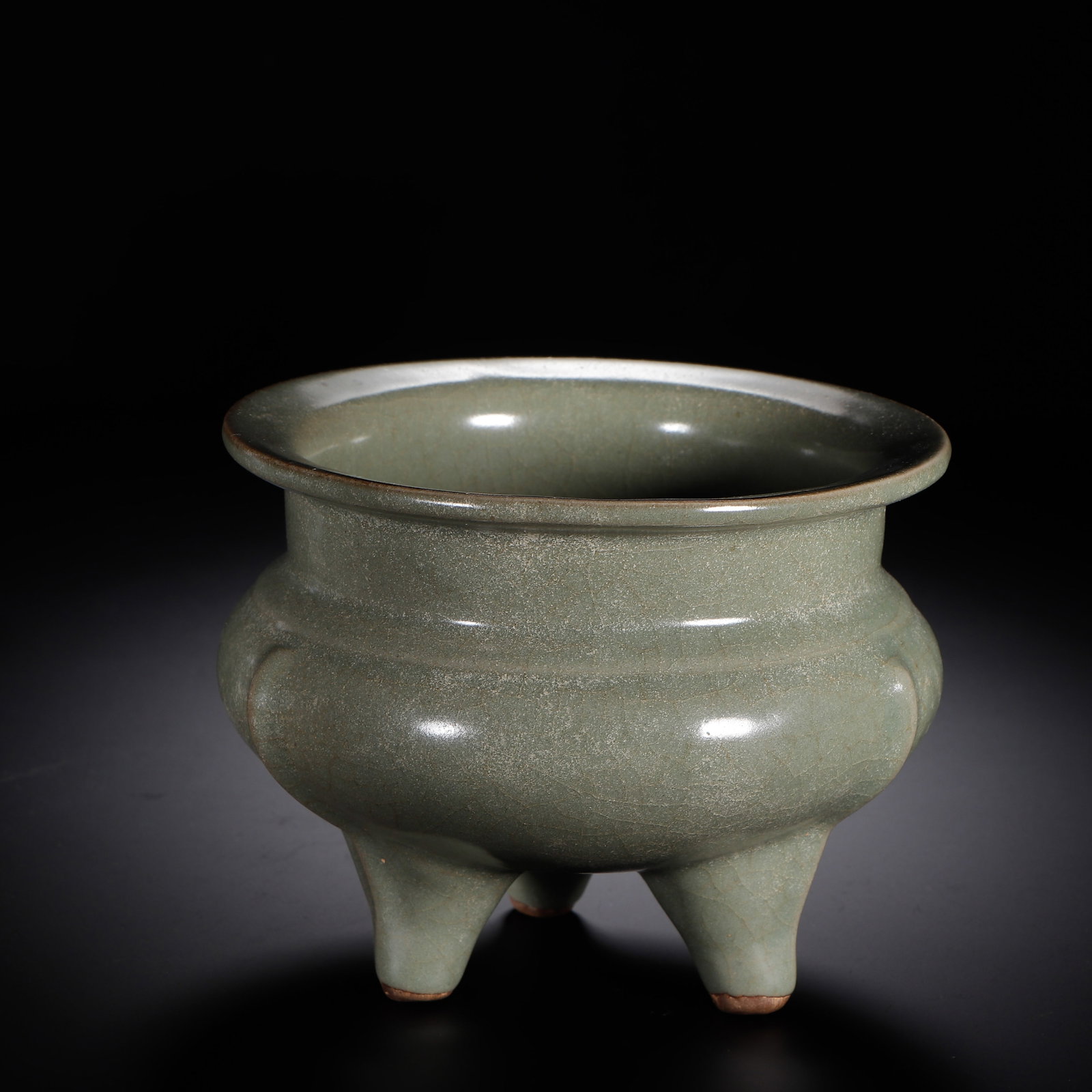 Chinese Celadon Tripod Incense Burner (1 of 9)