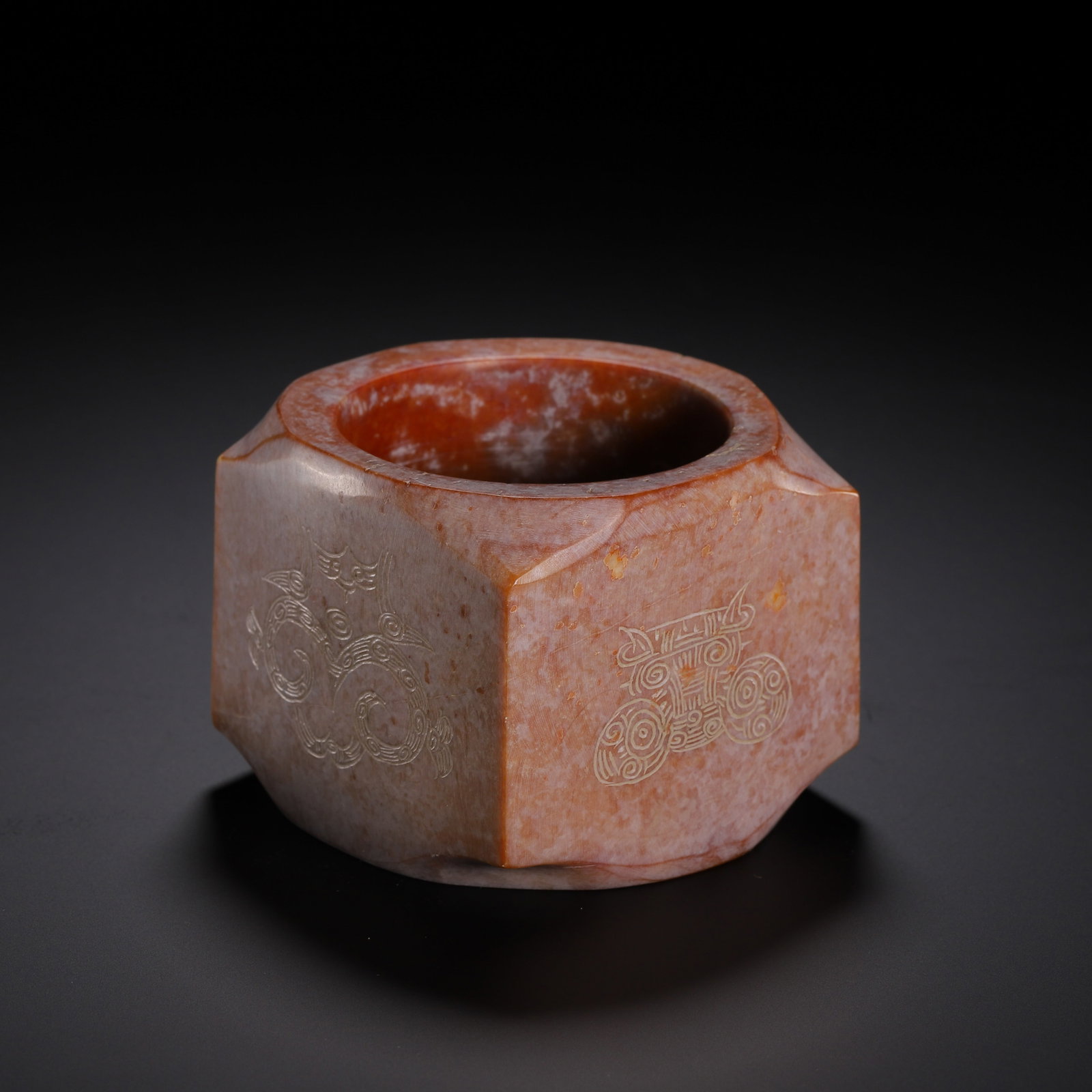 Chinese Ancient Jade Cong with Carved Motifs (1 of 9)