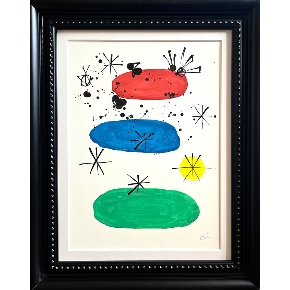 CONSTELLATIONS SIGNED JOAN MIRO: CONSTELLATIONS SIGNED JOAN MIRO Gouache and brush and India ink on paper, signed 'Mir?.' (lower right). During the early days of the second World War, Mir? painted his Constellations, a series of 23 g