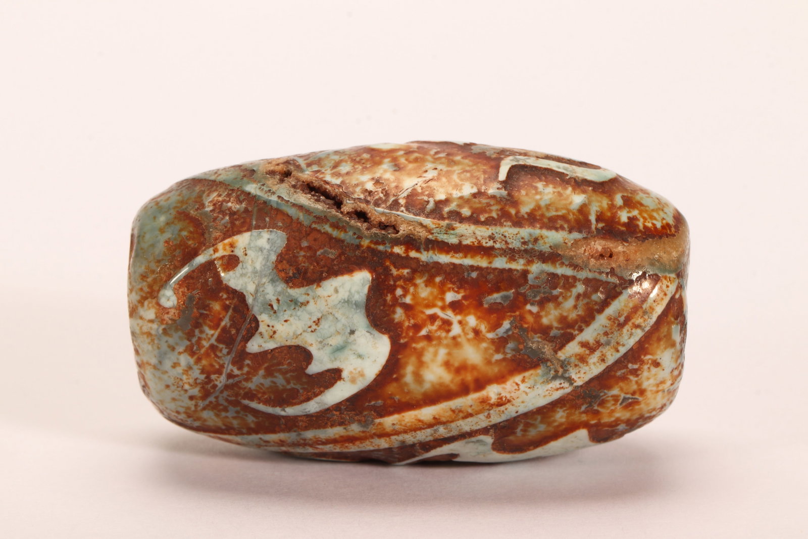 A CHINESE PATTERNED DZI BEAD - 4