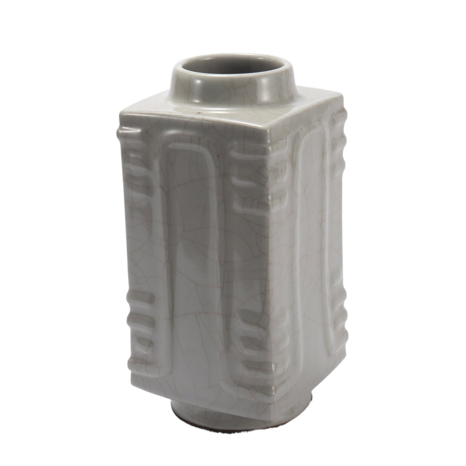 A CHINESE GE-TYPE PORCELAIN CONG VASE (1 of 11)