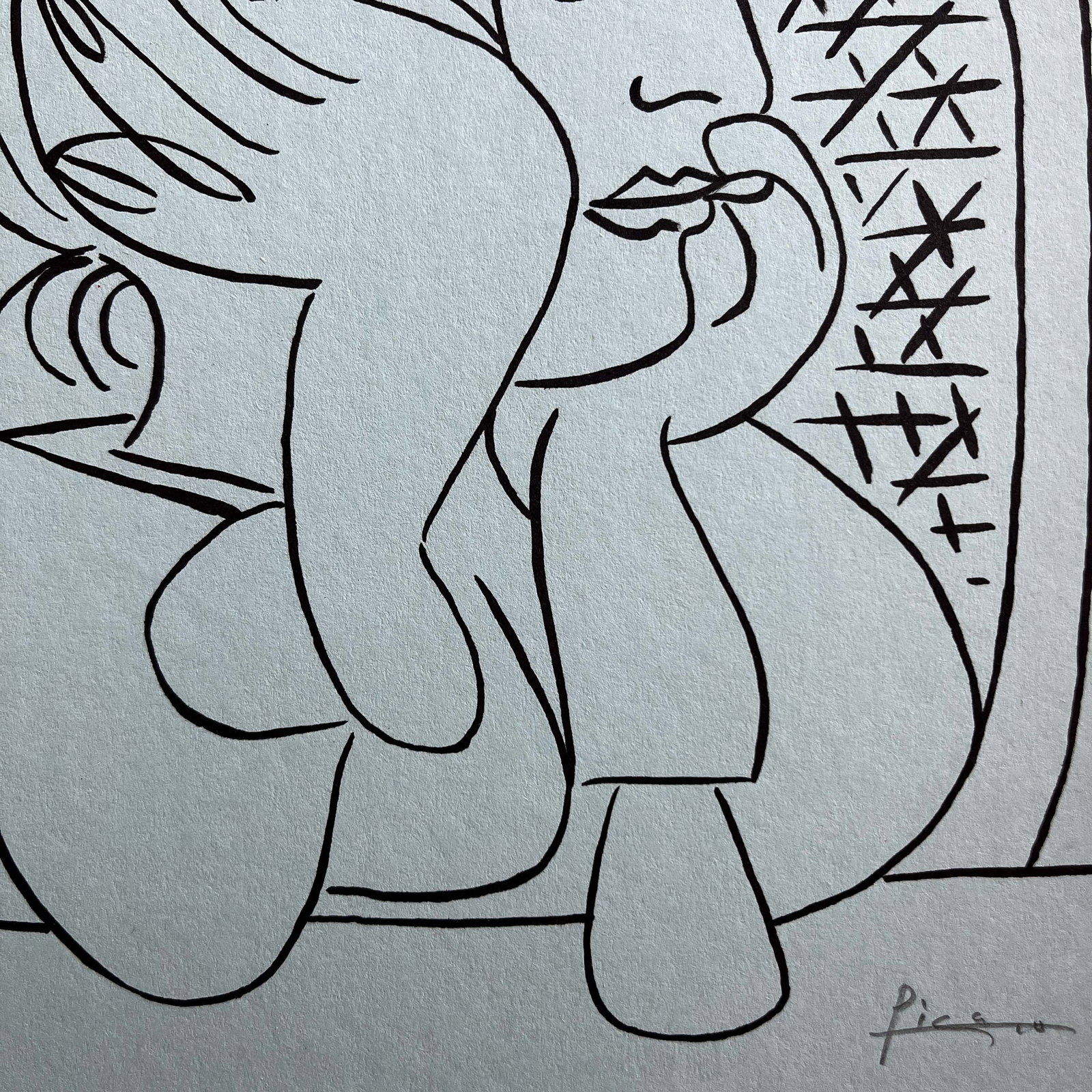 POTRAIT DE JACQUELINE ACCOUDEE SIGNED PABLO PICASSO - 3