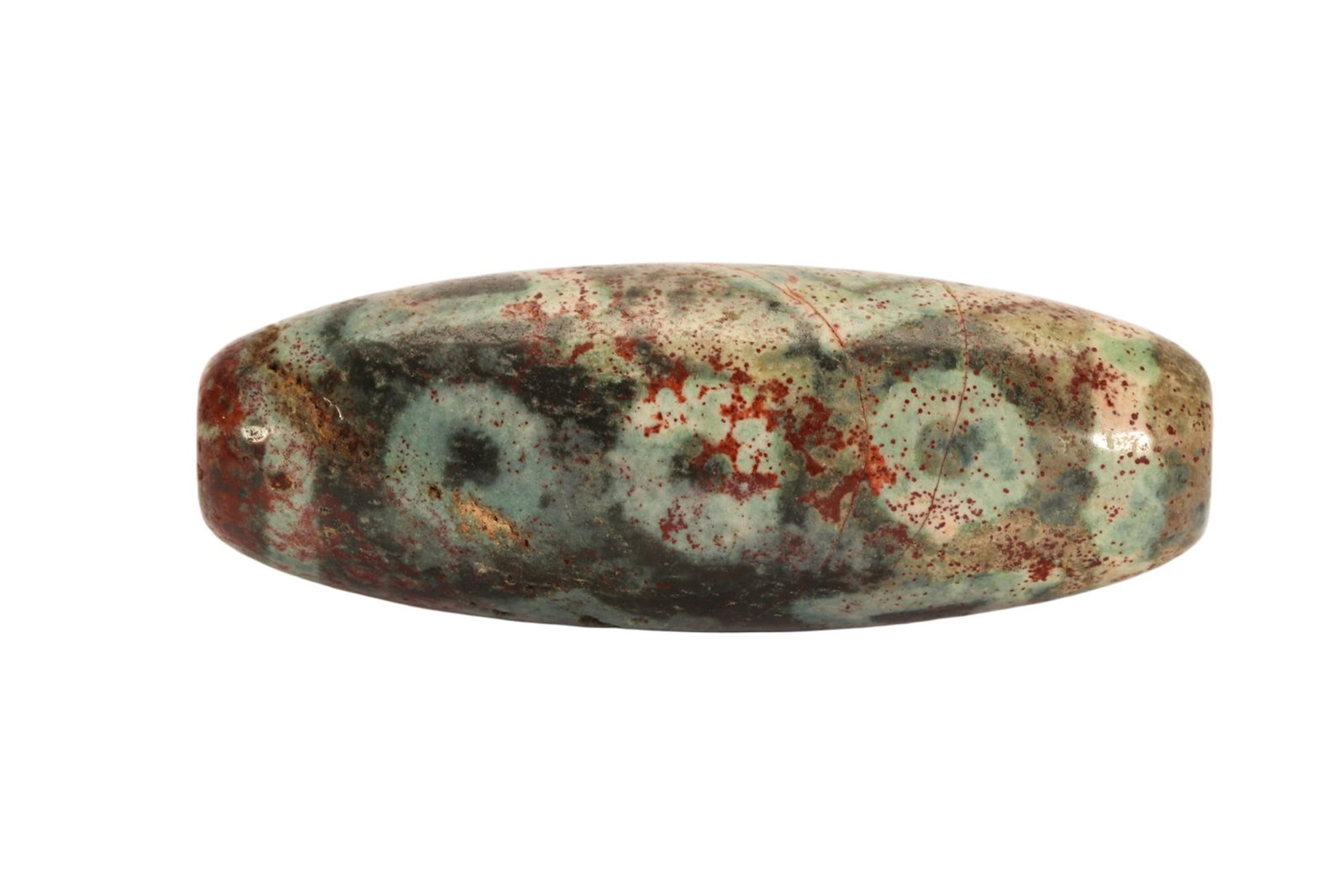 A CHINESE NATURAL MINERAL DZI BEAD
