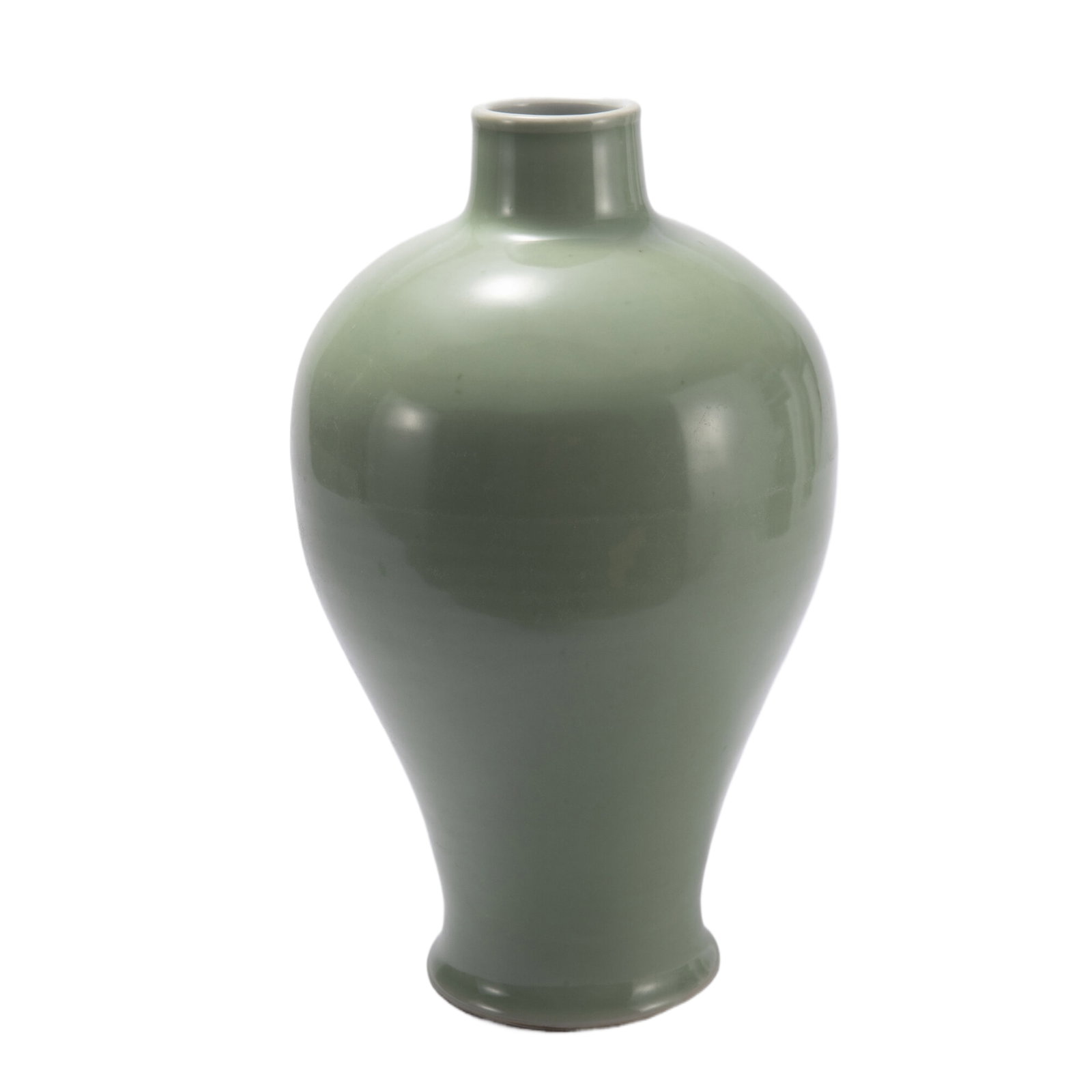 A CHINESE MONOCHROME GLAZE VASE YUHUCHUNPING (1 of 9)