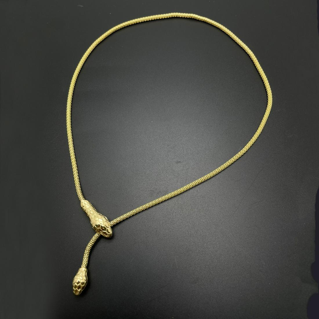 14K Gold Snake Shape Necklace (1 of 9)