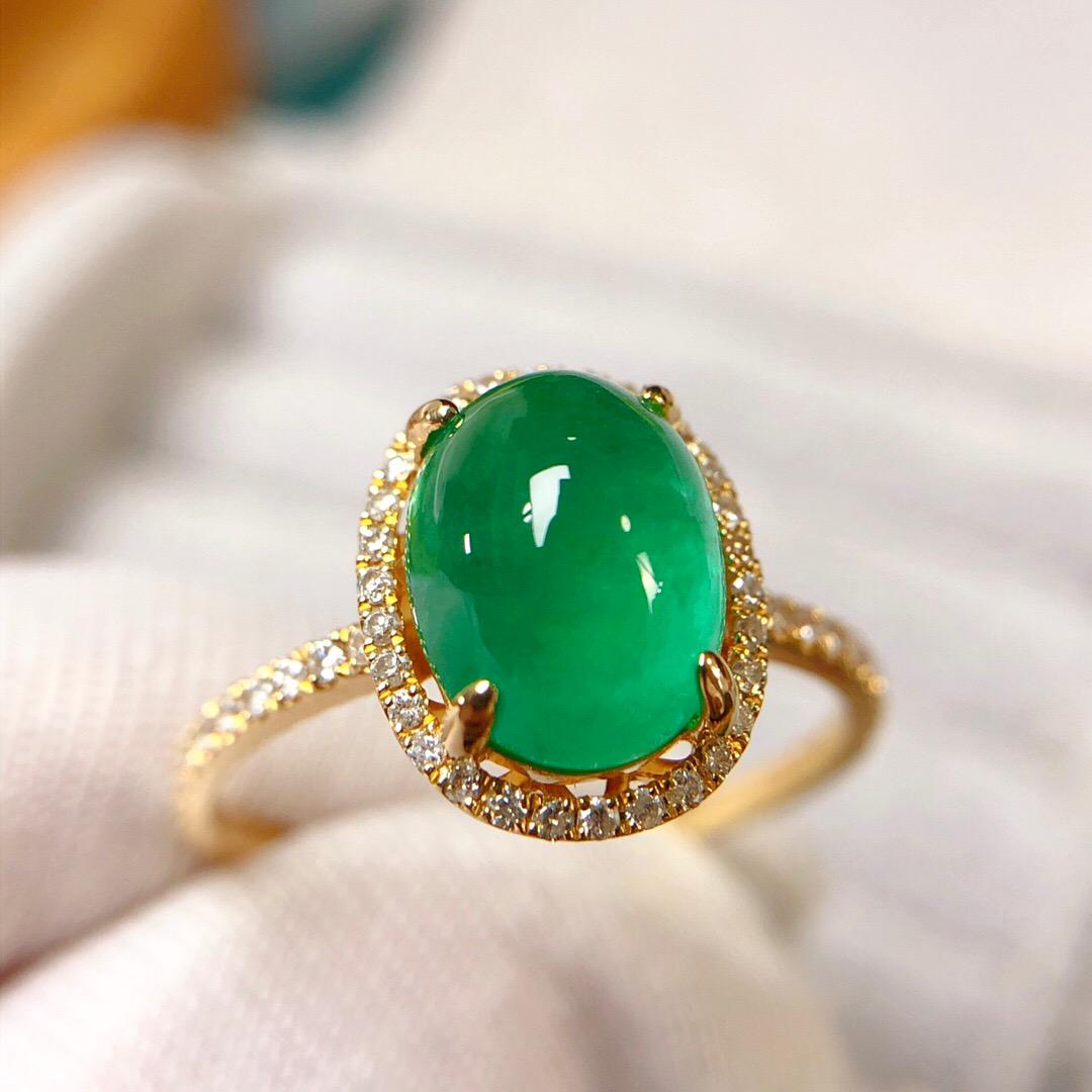 14K Yellow Gold 1.98 CTW Emerald & Diamond Ring (1 of 5)