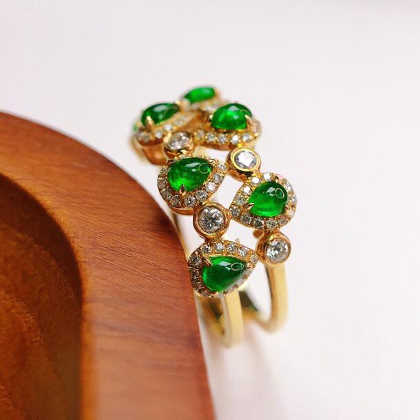 14K Yellow Gold 1.09 CTW Emerald & Diamond Ring (1 of 6)