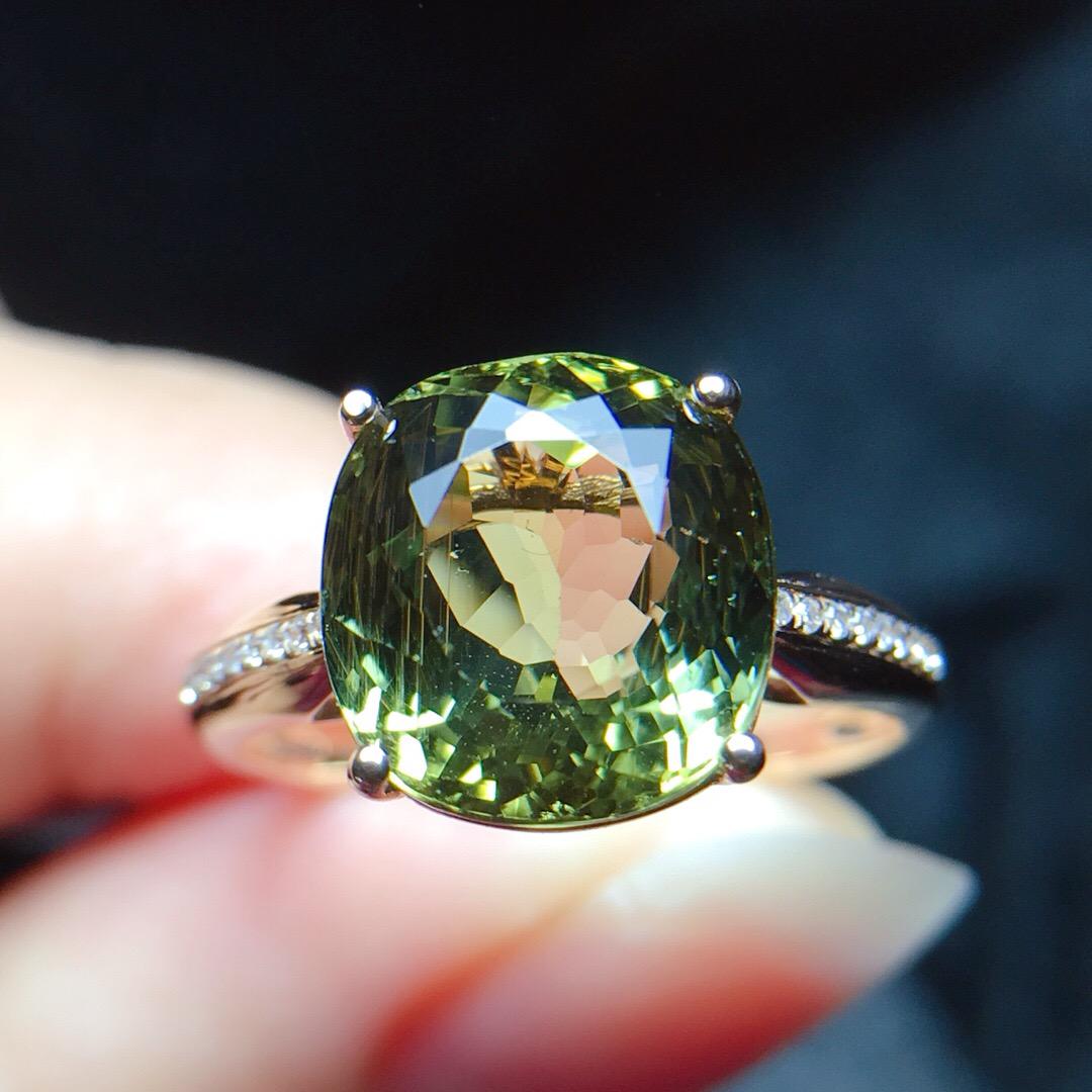 14K Rose Gold 5.4 CT Tourmaline & Diamond Ring (1 of 7)