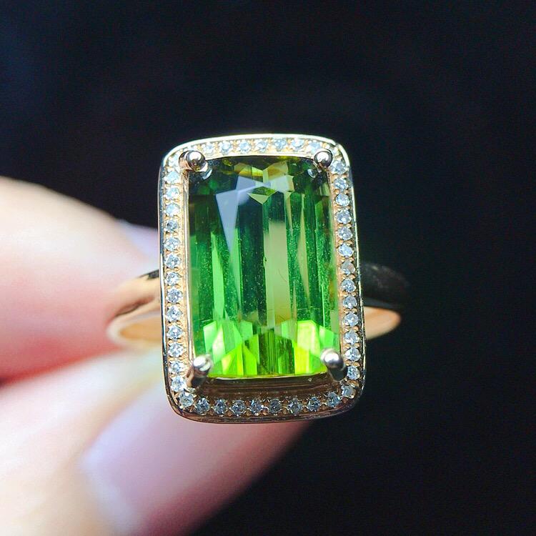 14K Rose Gold 4.3 CT Tourmaline & Diamond Ring (1 of 5)