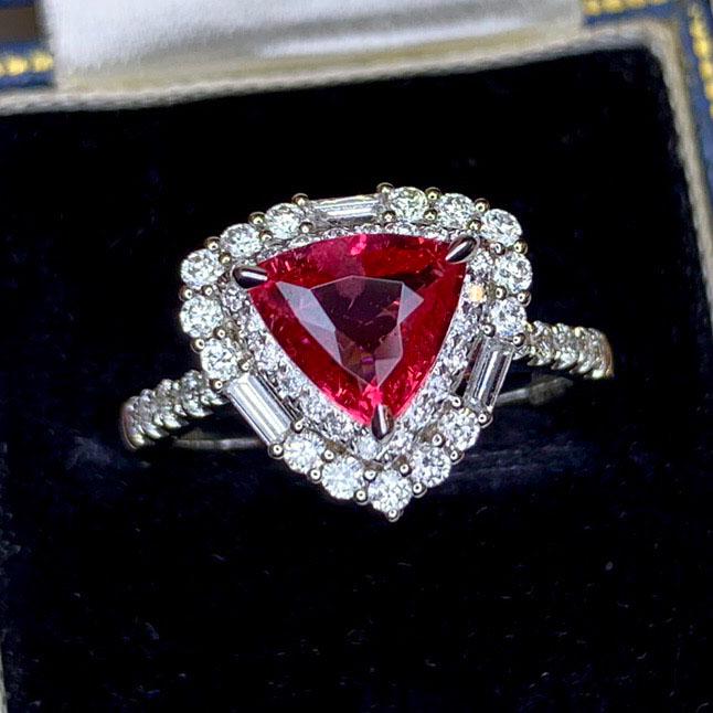 14K White Gold 1.98 CTW Ruby & Diamond Ring (1 of 7)