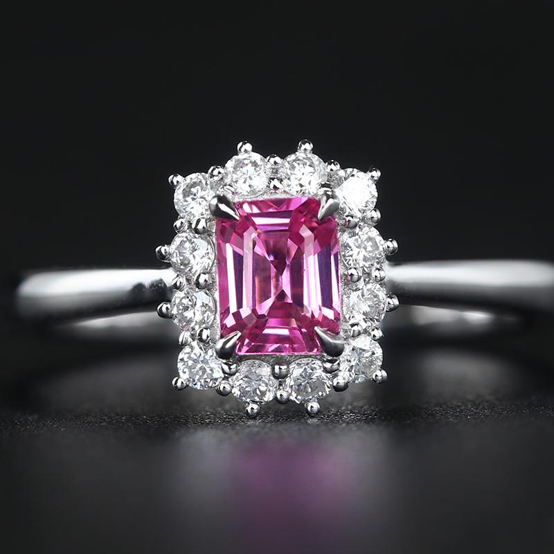 14K White Gold 0.82 CTW Sapphire & Diamond Ring (1 of 7)