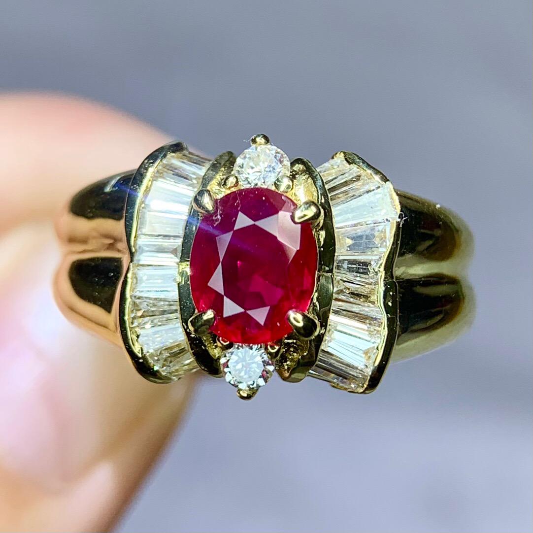 14K Yellow Gold 1.39 CTW Ruby & Diamond Ring (1 of 5)