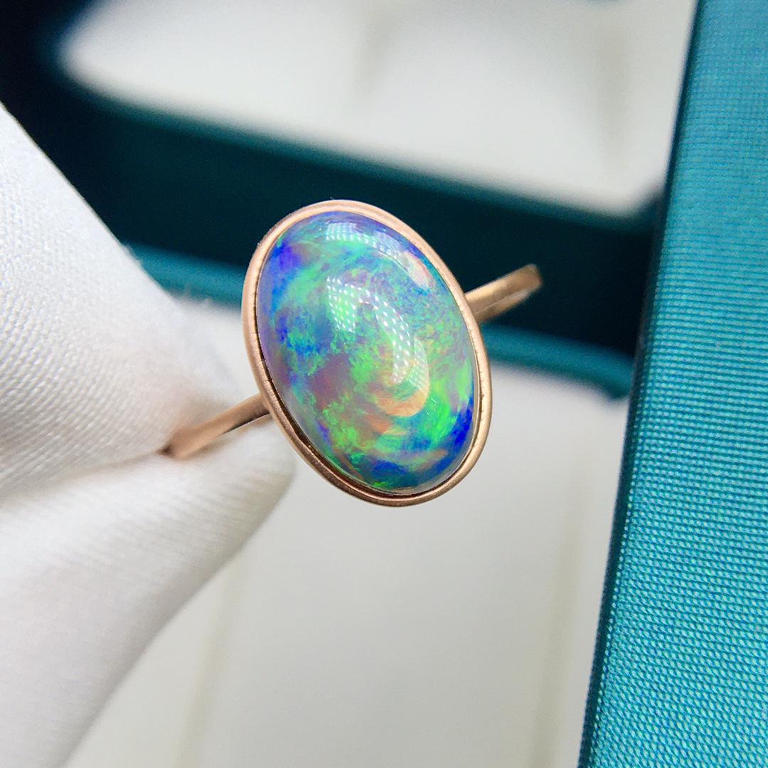 14K Rose Gold 3.9 CT Opal Ring (1 of 7)