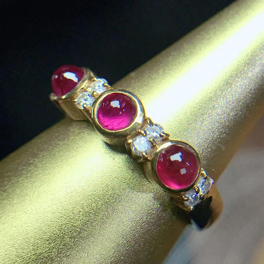 14K Yellow Gold 1.85 CT Ruby & Diamond Ring (1 of 7)