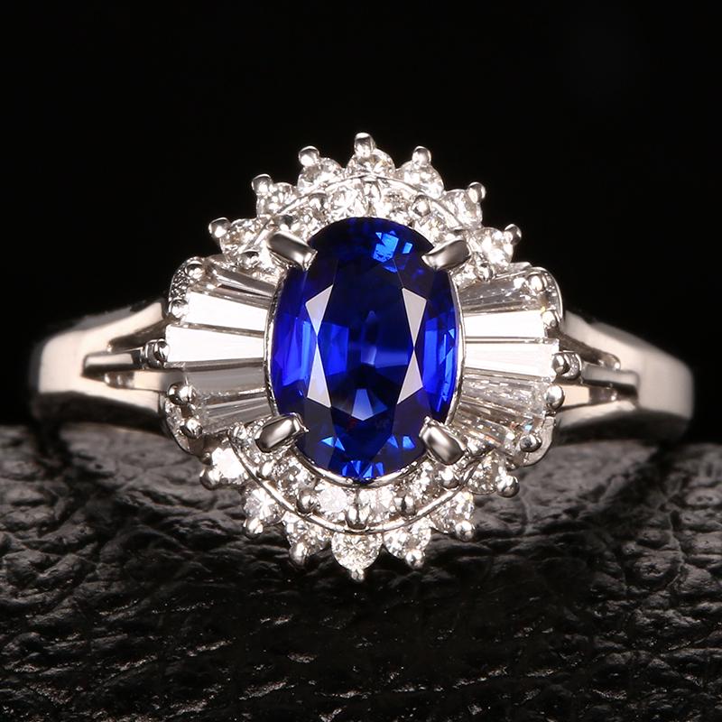 14K Gold 1.34 CTW Sapphire & Diamond Ring (1 of 11)