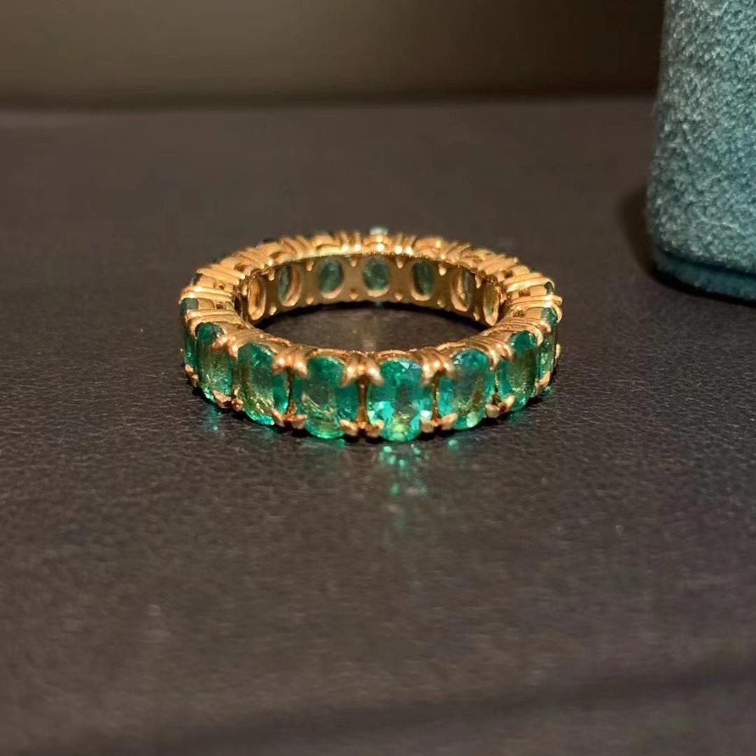 14K GOLD 4.592 CT NATURAL EMERALD RING (1 of 6)