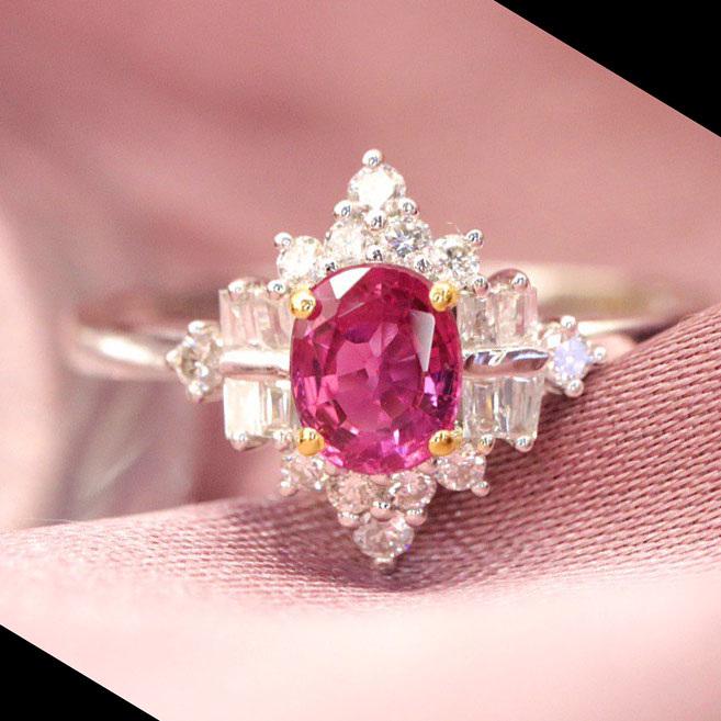 14K GOLD 0.80 CTW NATURAL RUBY & DIAMOND RING (1 of 7)