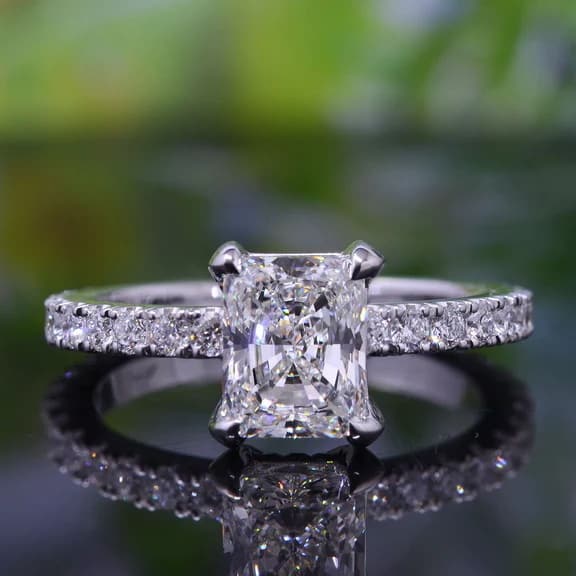 GIA CERTIFIED 14K GOLD 2.1 CTW NATURAL L DIAMOND RING (1 of 6)