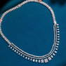 CERTIFIED 14K GOLD 10 CT NATURAL H DIAMOND NECKLACE