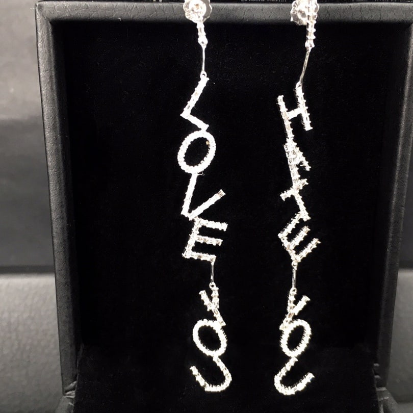 14K GOLD 1.05 CT NATURAL H DIAMOND EARRINGS (1 of 6)