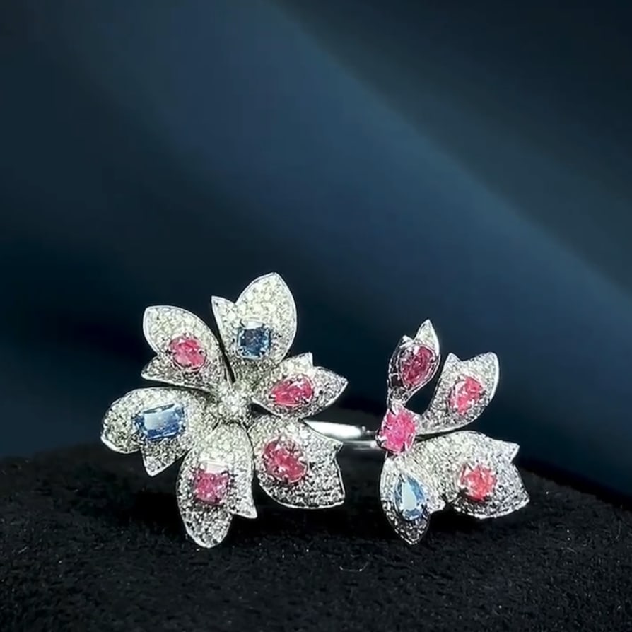 14K GOLD 1.29 CTW NATURAL COLOR DIAMOND RING (1 of 6)