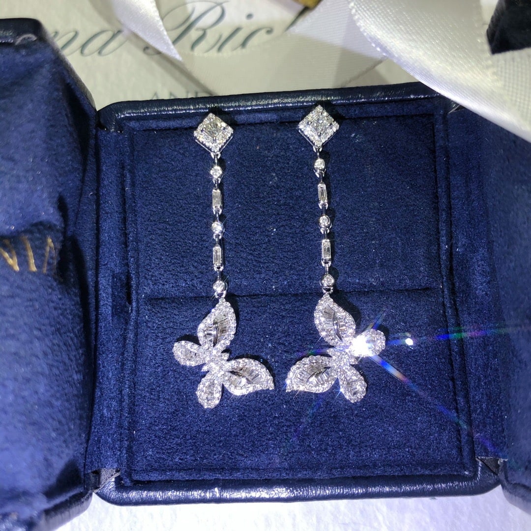 14K GOLD 1.08 CT NATURAL H DIAMOND EARRINGS: Ref:230688346 Gold Content:14K Gold Main Gemstone:Diamond Shape:Multiply Carat Weight:1.08ct Clarity Grade:VS2 Color:H Treatment:Natural Cut Grade:G