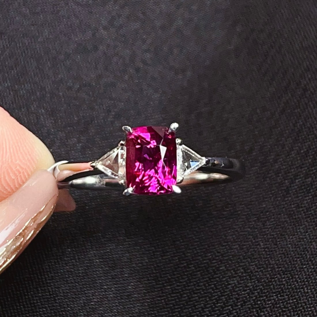 14K GOLD 1.56 CT NATURAL PADPARADSCHA SAPPHIRE & DIAMOND RING (1 of 5)