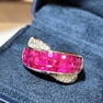 14K GOLD 2.25 CTW NATURAL RUBY & DIAMOND RING