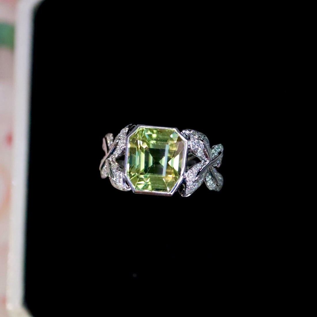 14K GOLD 4.77 CTW NATURAL TOURMALINE & DIAMOND RING (1 of 7)