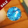 14K GOLD 12.78 CTW NATURAL TOPAZ & DIAMOND RING