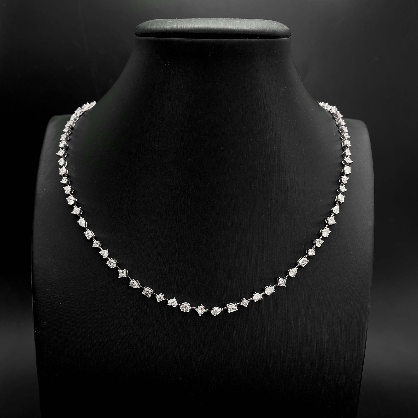 14k Gold 9.00 Ct Natural F Diamond Necklace (1 of 6)