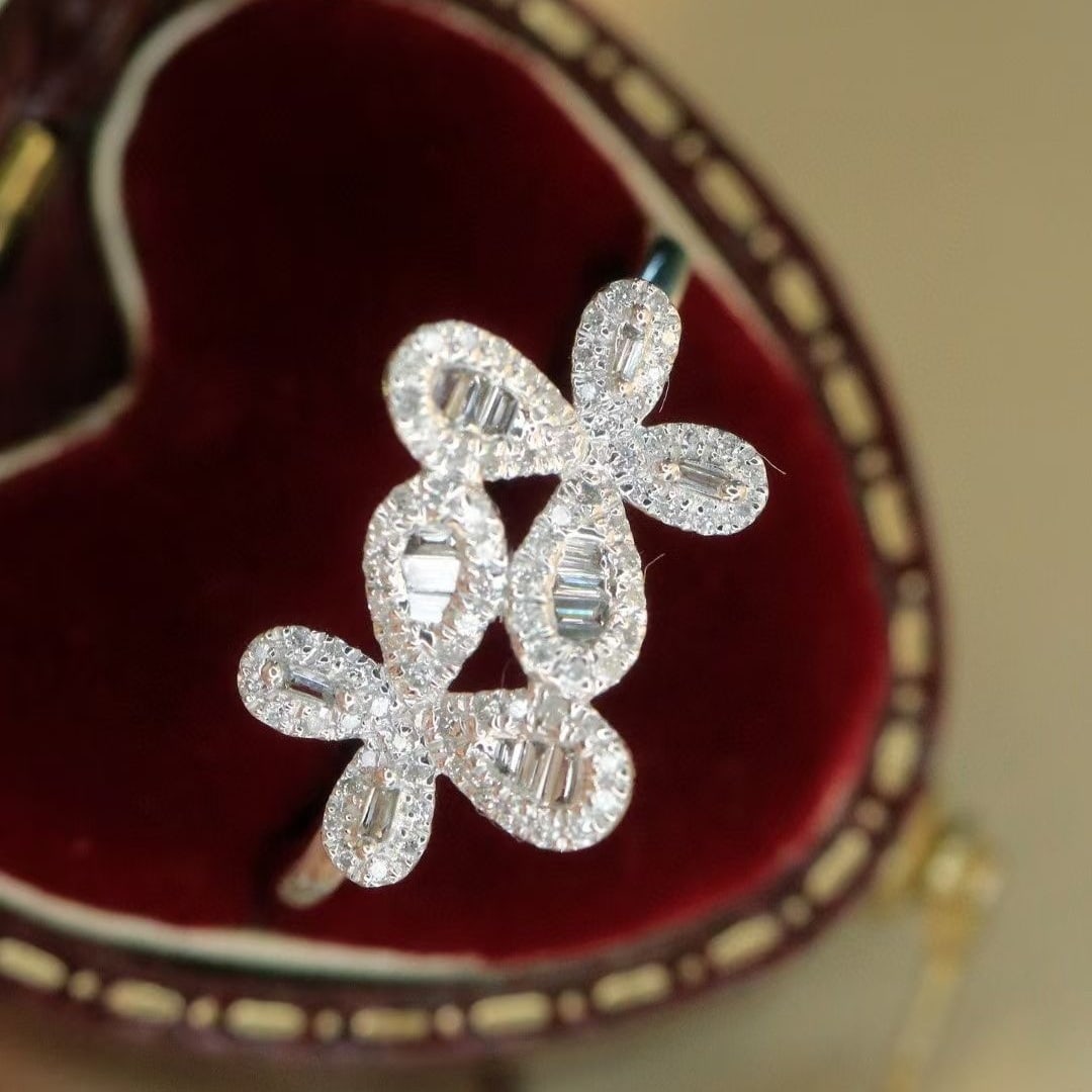 14k Gold 0.3 Ct Natural H Diamond Ring (1 of 7)