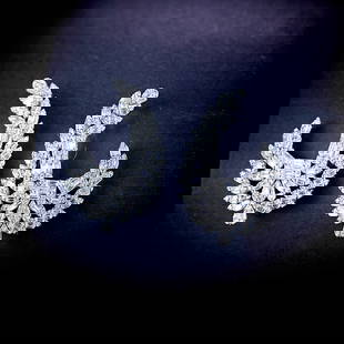 14k Gold 1.06 Ct Natural H Diamond Earrings: Ref:230975021 // gold content:14k gold // main gemstone:diamond // shape:multiply // carat weight:1. 06ct // clarity grade:vs-si // color:h // treatment:natural // Condition: NewLow Estimate: