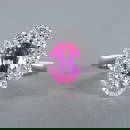 14k Gold 2.51 Ctw Natural Padparadscha Sapphire & Diamond Ring