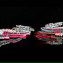 14k Gold 11.61 Ctw Natural Ruby & Diamond Bracelet