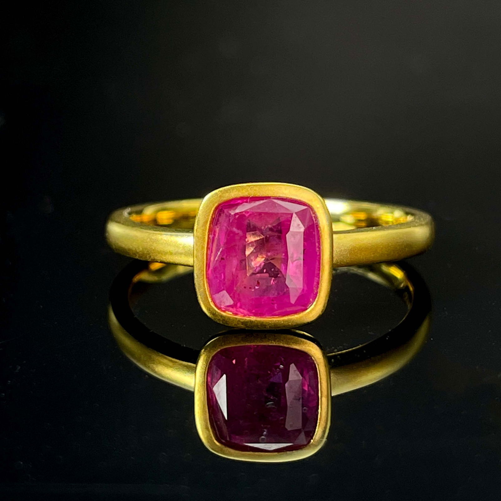 14k Gold 1.28 Ct Natural Padparadscha Sapphire Ring (1 of 6)