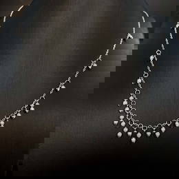 14k Gold 0.3 Ct Natural H Diamond Necklace