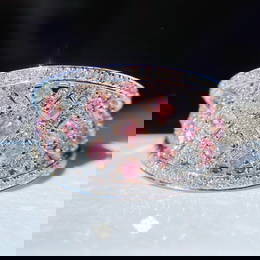 14k Gold 1.34 Ctw Natural Pink Diamond & Diamond Ring