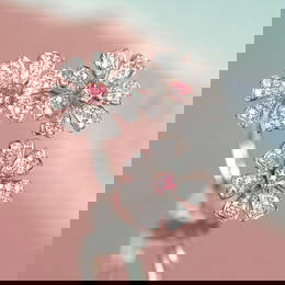 14k Gold 0.60 Ctw Natural Pink Diamond & Diamond Ring
