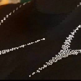 14k Gold 3 Ct Natural H Diamond Necklace