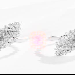 14k Gold 0.39 Ctw Natural Pink Diamond & Diamond Ring