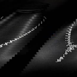 14k Gold 3.80 Ct Natural H Diamond Necklace