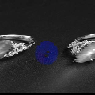 14k Gold 2.43 Ct Natural Star Sapphire & Diamond Ring: Ref:230753167 // gold content:14k gold // ring size:7. 25us // // main gemstone:star sapphire // shape:round // carat weight:2. 43ct // color:blue // treatment:natural // cut grade:g // // adjacent ge