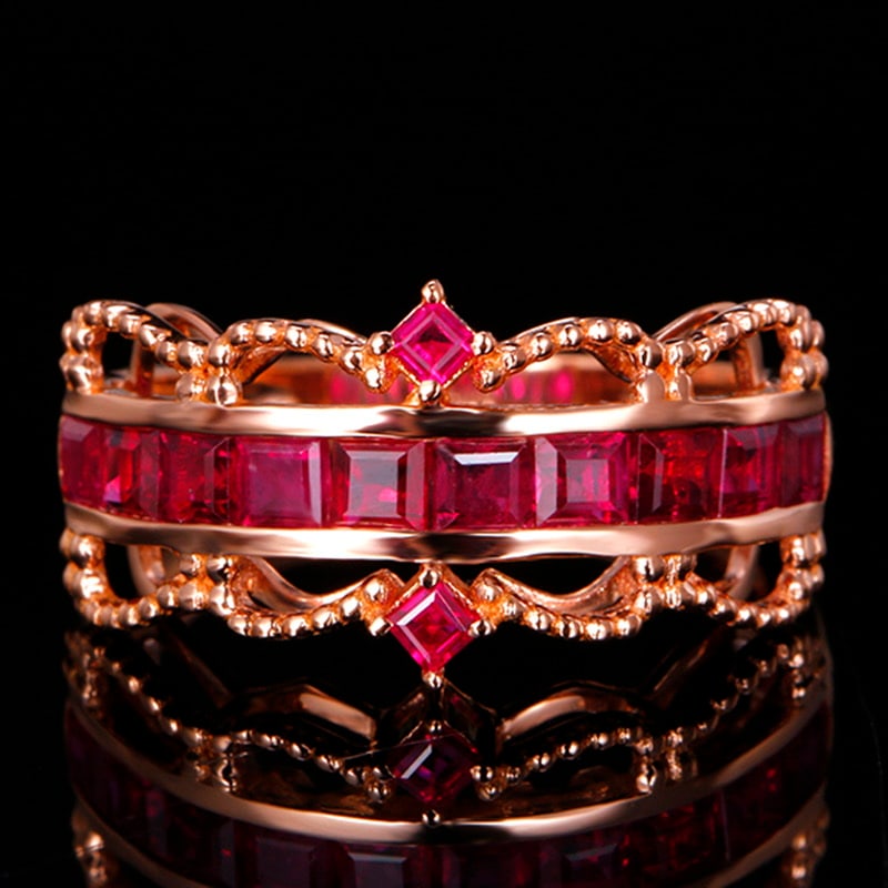 14k Gold 1.76 Ct Natural Ruby Ring (1 of 6)