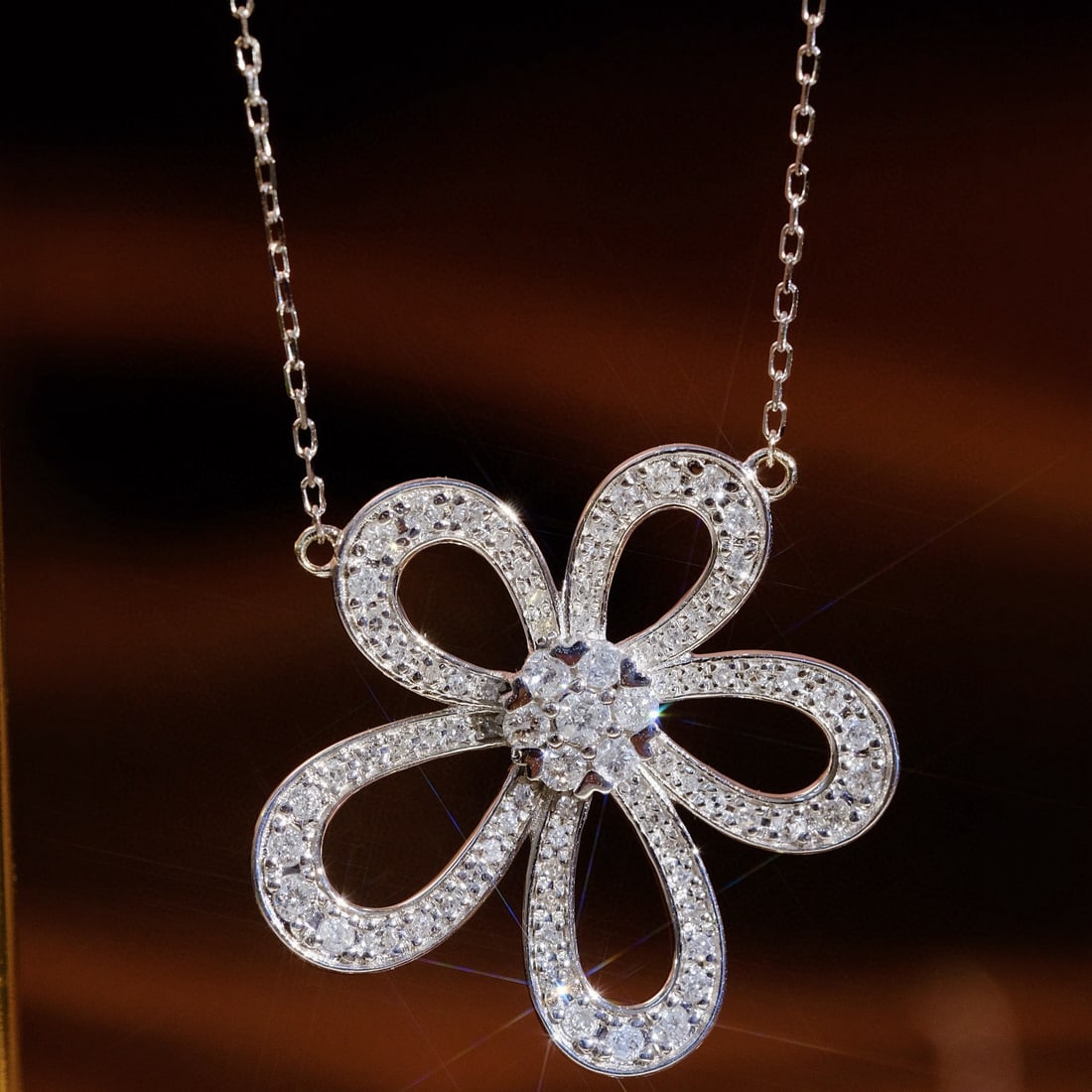 14k Gold 0.75 Ct Natural H Diamond Necklace (1 of 4)