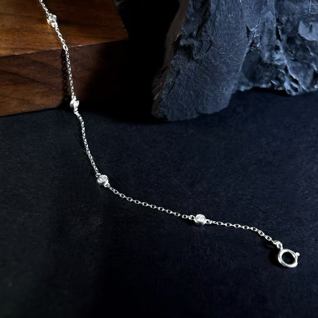 14k Gold 0.18 Ct Natural H Diamond Bracelet: Ref:231091112 // gold content:14k gold // main gemstone:diamond // shape:round // carat weight:0. 18ct // clarity grade:vs-si // color:h // treatment:natural // cut grade:g // Condition: New Low Esti