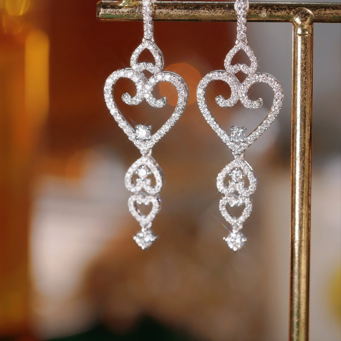 14K GOLD 1.00 CT NATURAL H DIAMOND EARRINGS (1 of 9)