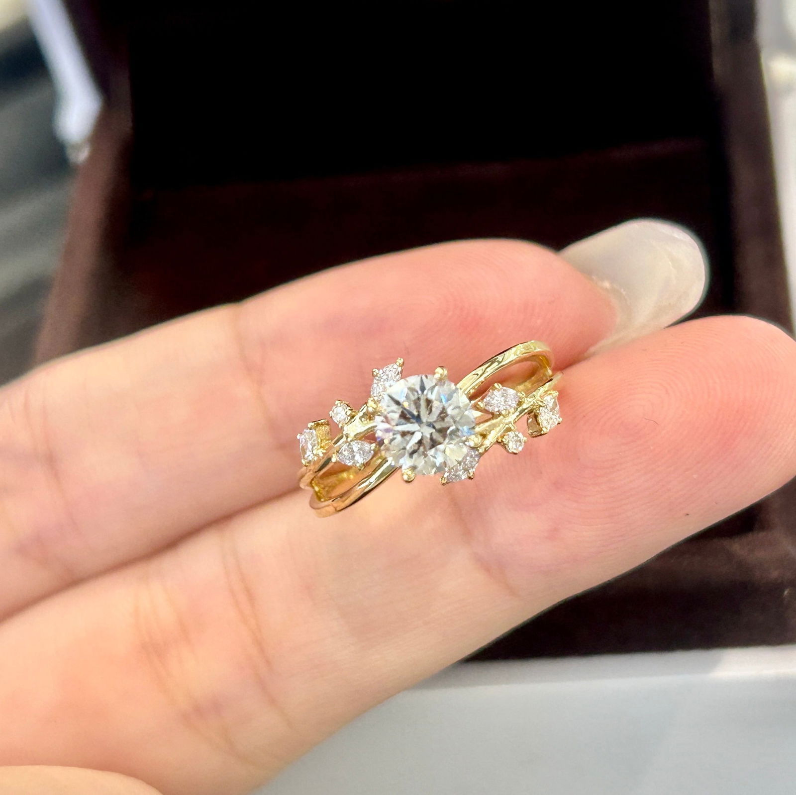 14K GOLD 1.2 CTW NATURAL H DIAMOND RING (1 of 5)