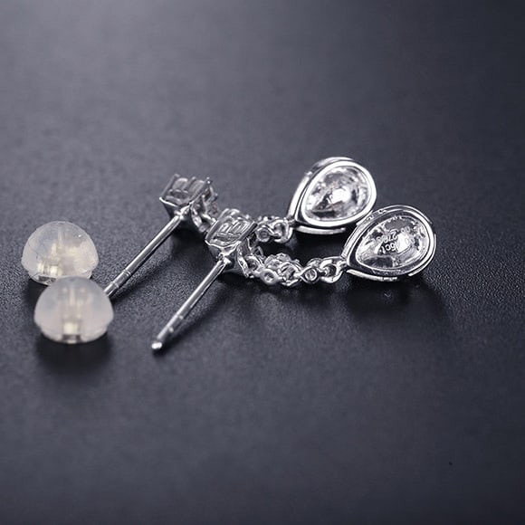 14k Gold 0.72 Ctw Natural Yellow Diamond & Diamond Earrings - 4