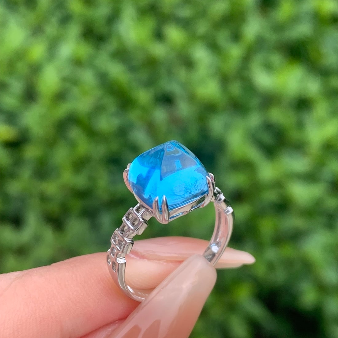 14k Gold 6.2 Ct Natural Topaz Ring - 4